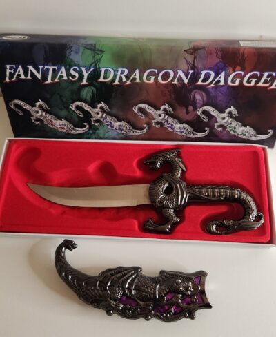 9.5" PURPLE DRAGON DAGGER