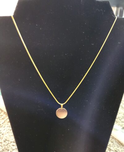 Circle Pendant-Engraved